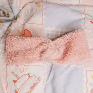 SOLD - FREE GIFT WITH PURCHASE OVER $20 - Pink Sherpa Fleece Headwrap